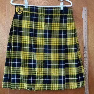 Gridiron Women’s Sport Kilt Yellow Size L Velcro close